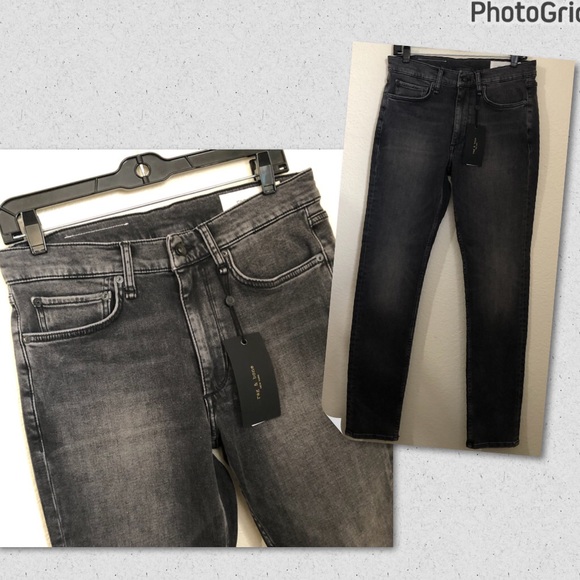 rag & bone Other - RAG&BONE Men 30x32 Faded Black Jeans Joyce Fit 2 Slim Loopback Action NWT $225